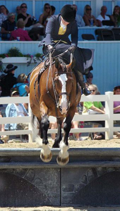 Jumping in a side saddle